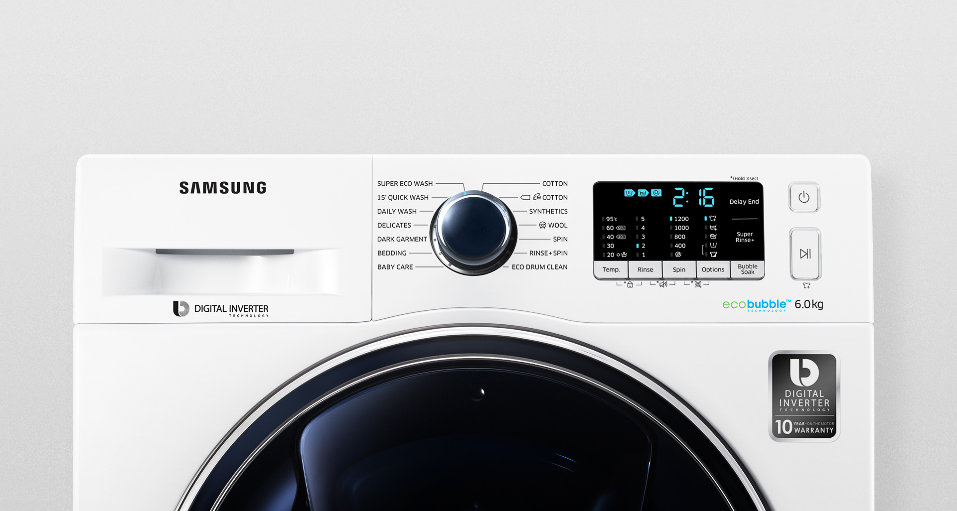 Очистка барабана стиральной машины Samsung (самсунг) с функцией eco